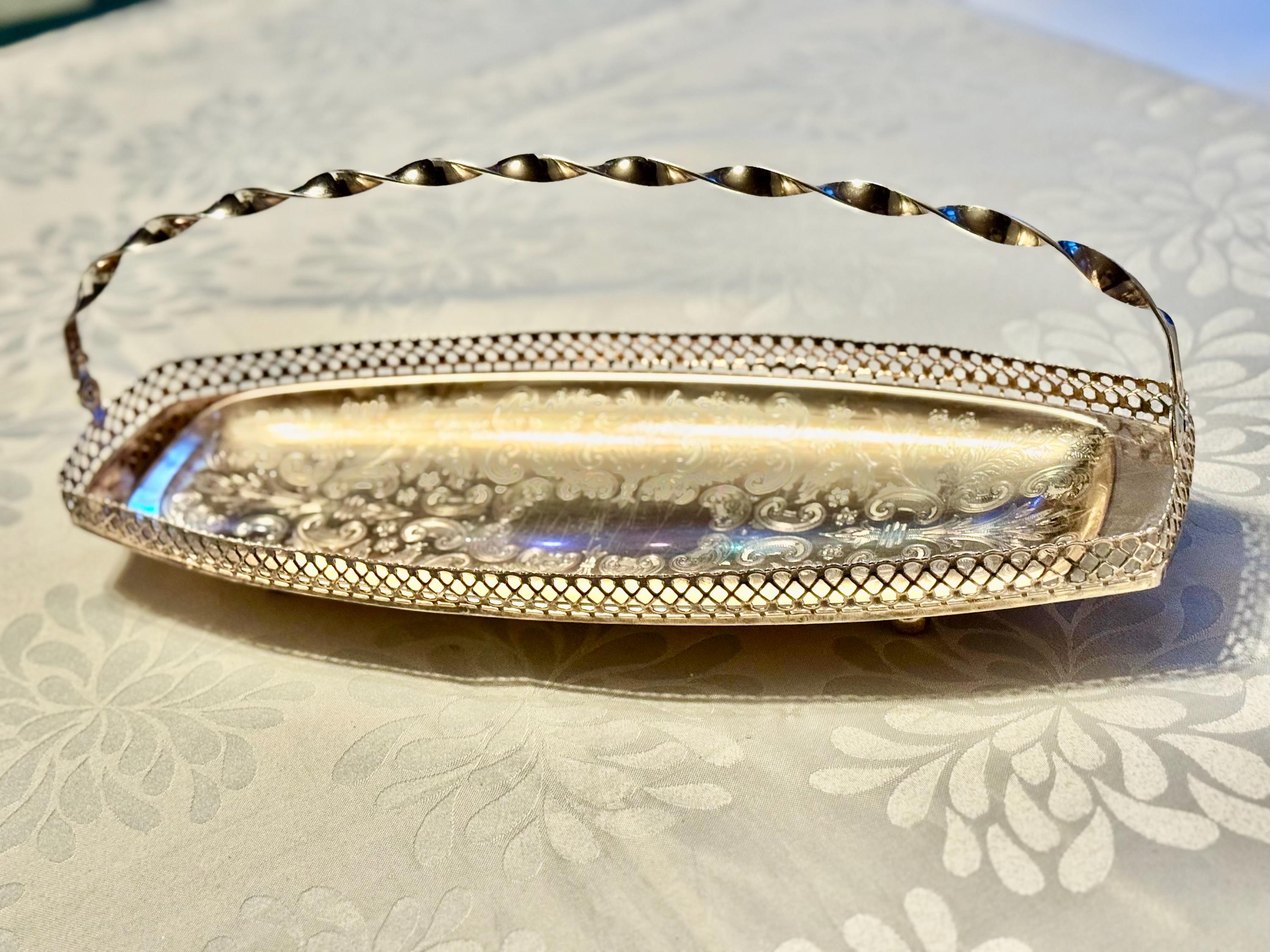 Vintage Mayell Silver Plated Baskets – EP Steel – Made in England