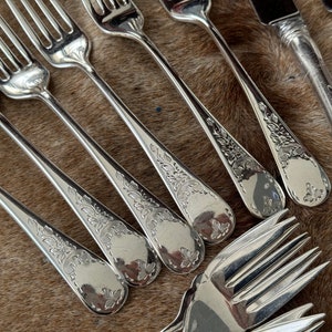Vintage Birks Regency - Silver Plated - Queen Mary - Complete Set for 4 Persons