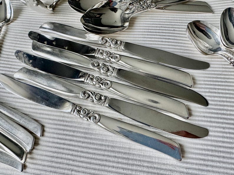 Vintage South Seas Community Silverplate Flatware Set (47 items) – Full Set for 6 Persons (Mid-Century) bild 15