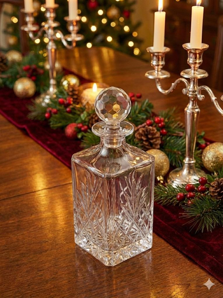 Vintage Crystal Decanters — Two Elegant Styles Available
