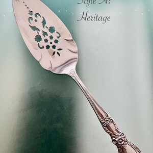 Vintage Perforated Silver Plated Cake Pie Servers - Sold Individually - Pick your favorite Style A: Heritage