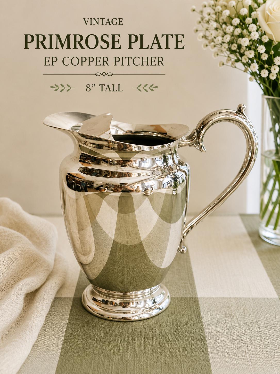 Vintage Silver-Plated Pitchers – Elegant Footed Design – Sold Individually