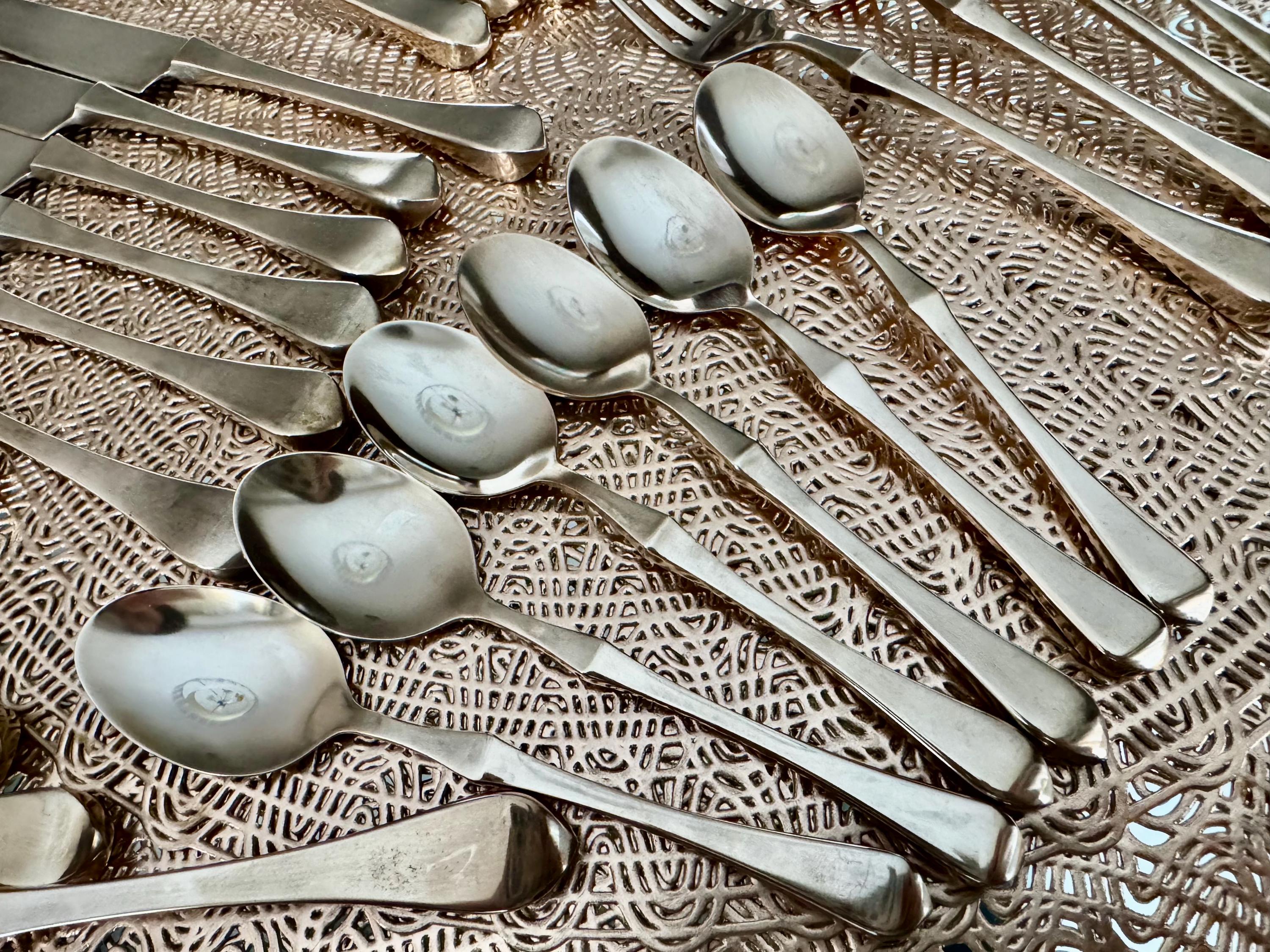 Vintage Brass Complete Flatware Set for 6 Persons Plus Extras - Thailand - 28 Items