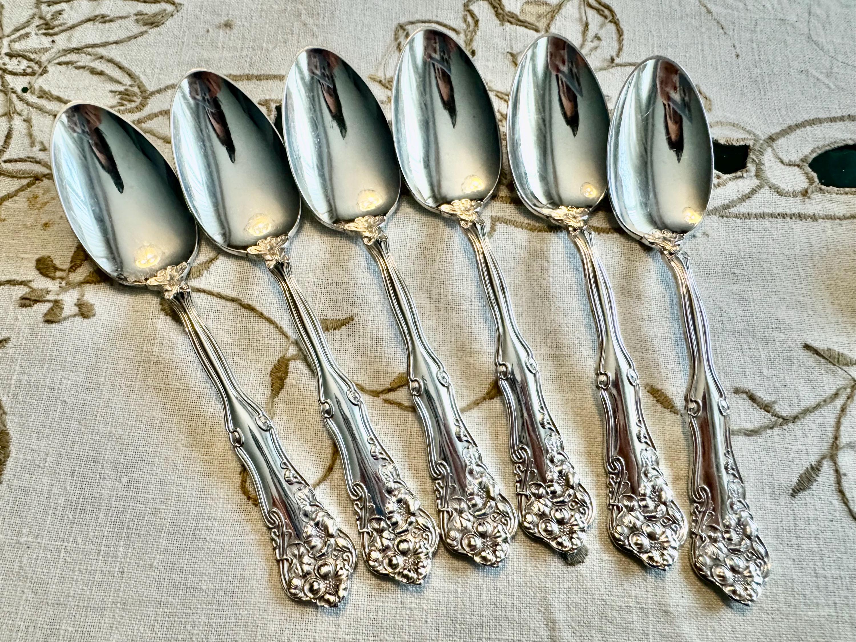 Antique Silver-Plated Spoon Collection – Orange Blossom, Berwick, Chester Patterns