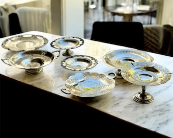 Vintage 1847 Rogers Bros. Heritage Pattern Silverplate Cake Tray