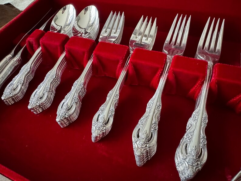 Artistry Vintage 1960+ Complete Silverplate Set for 8 Persons (46 items) — Optional Chest image 7