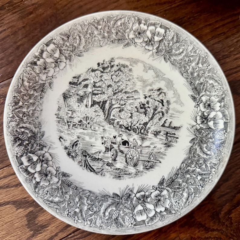 Vintage Royalty Wall Plates – Black & White Gallery Collection, Ceramic Porcelain bild 15