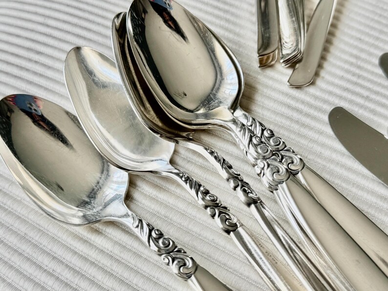 Vintage South Seas Community Silverplate Flatware Set (47 items) – Full Set for 6 Persons (Mid-Century) bild 17