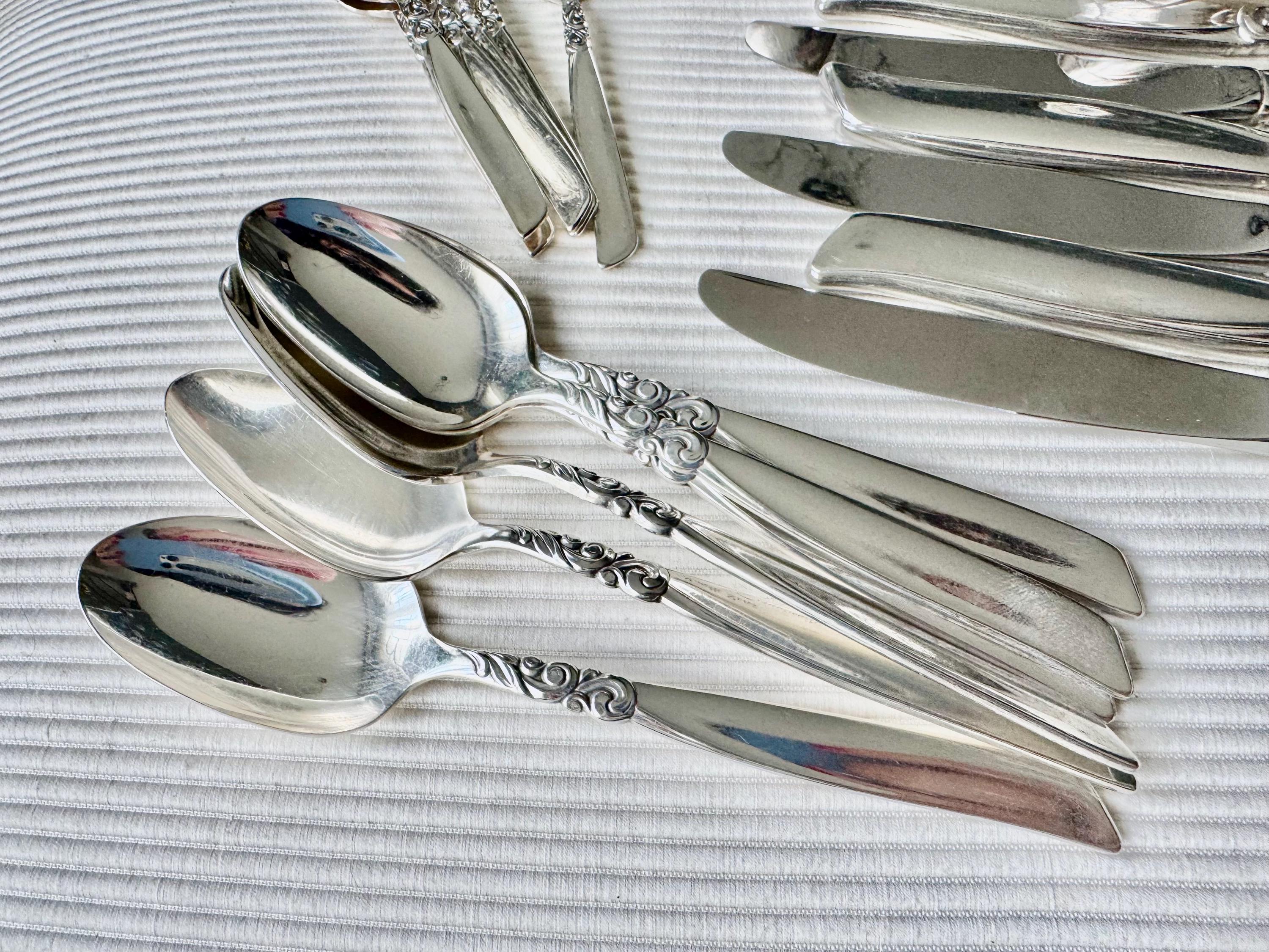 Vintage South Seas Community Silverplate Flatware Set (47 items) – Full Set for 6 Persons (Mid-Century)