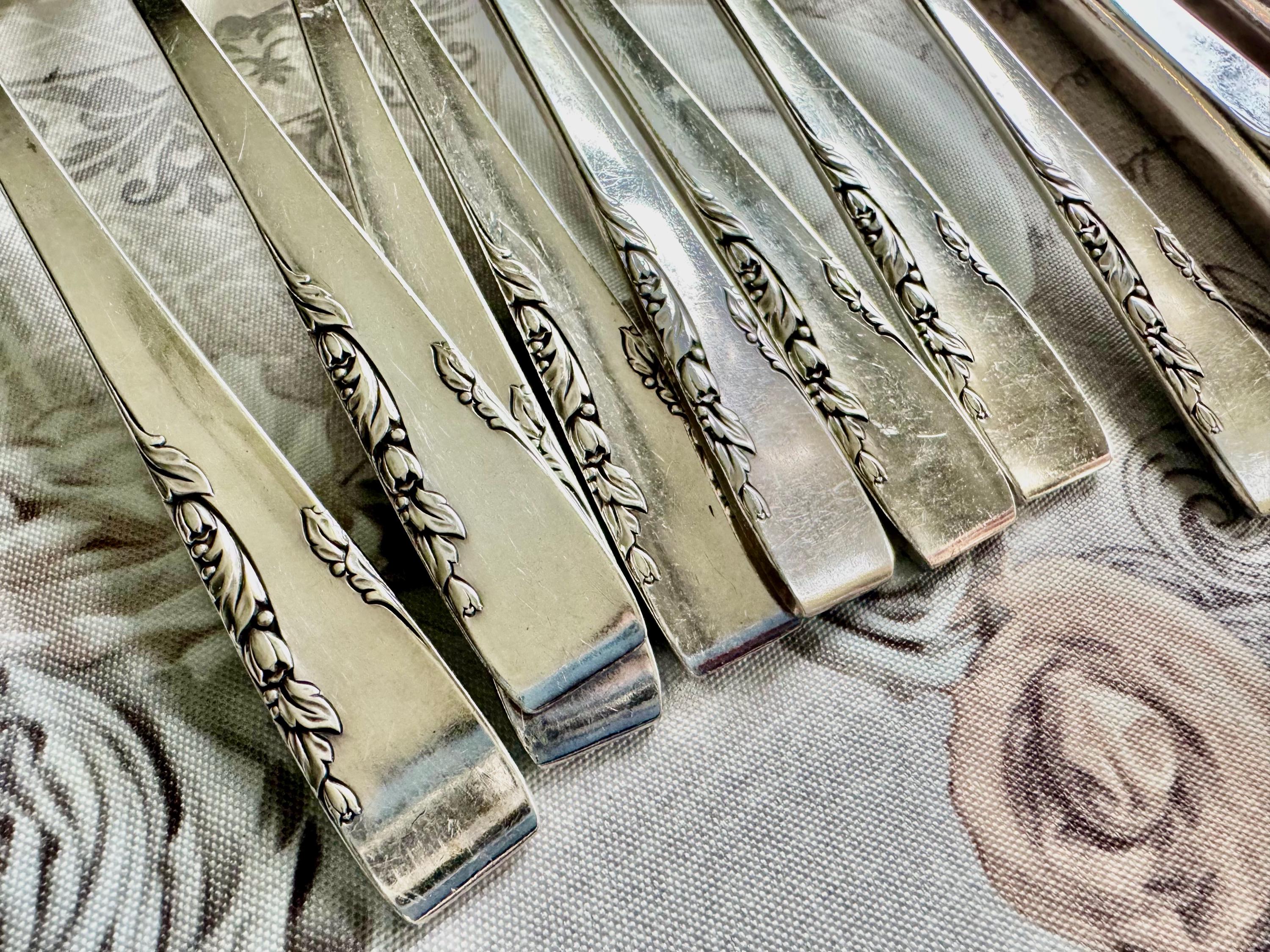 Vintage 1881 Rogers “Proposal” Silverware Set — Serving Set with Carving Knife