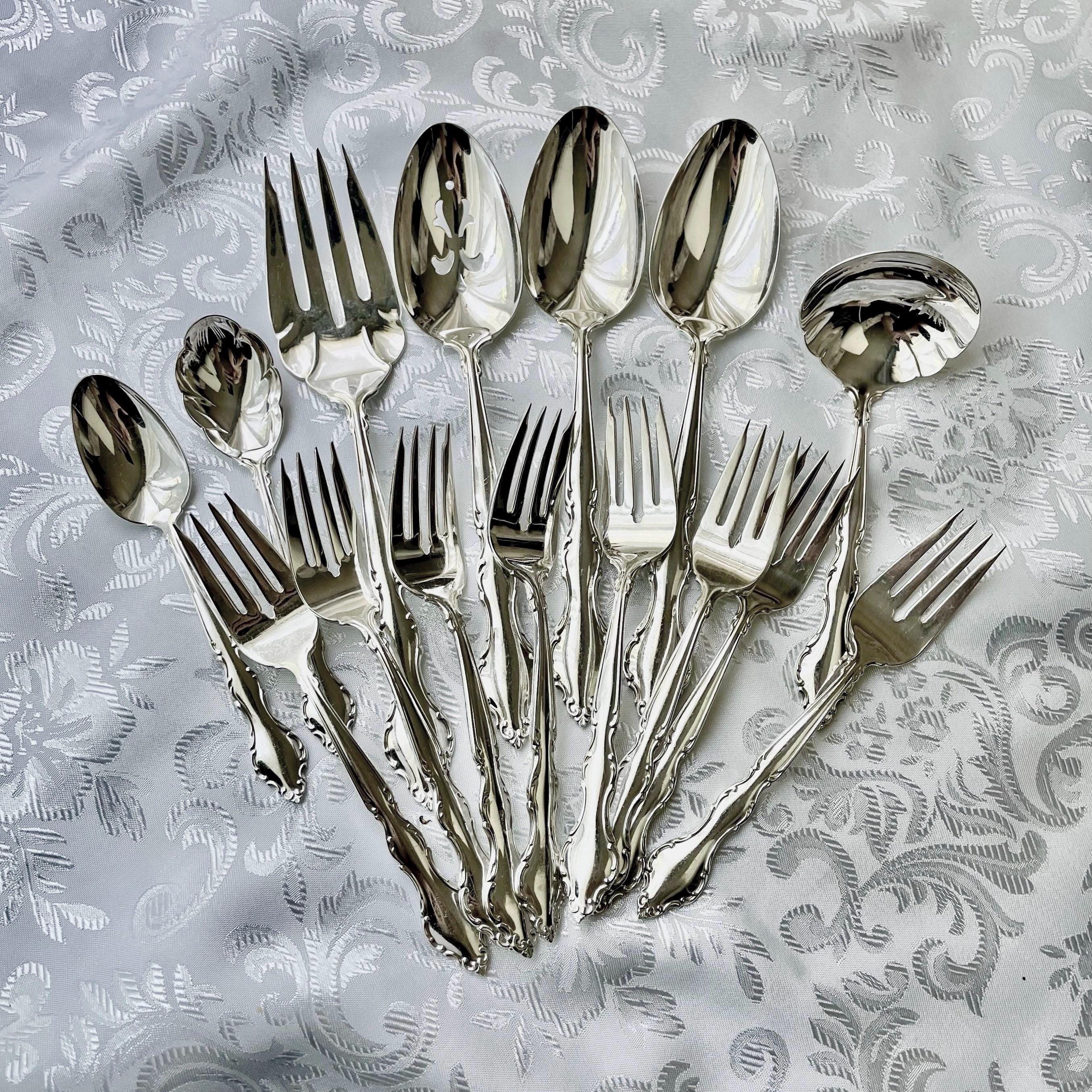 Vintage Wakefield Silverplate Serving Set — 8 Items, International Silver