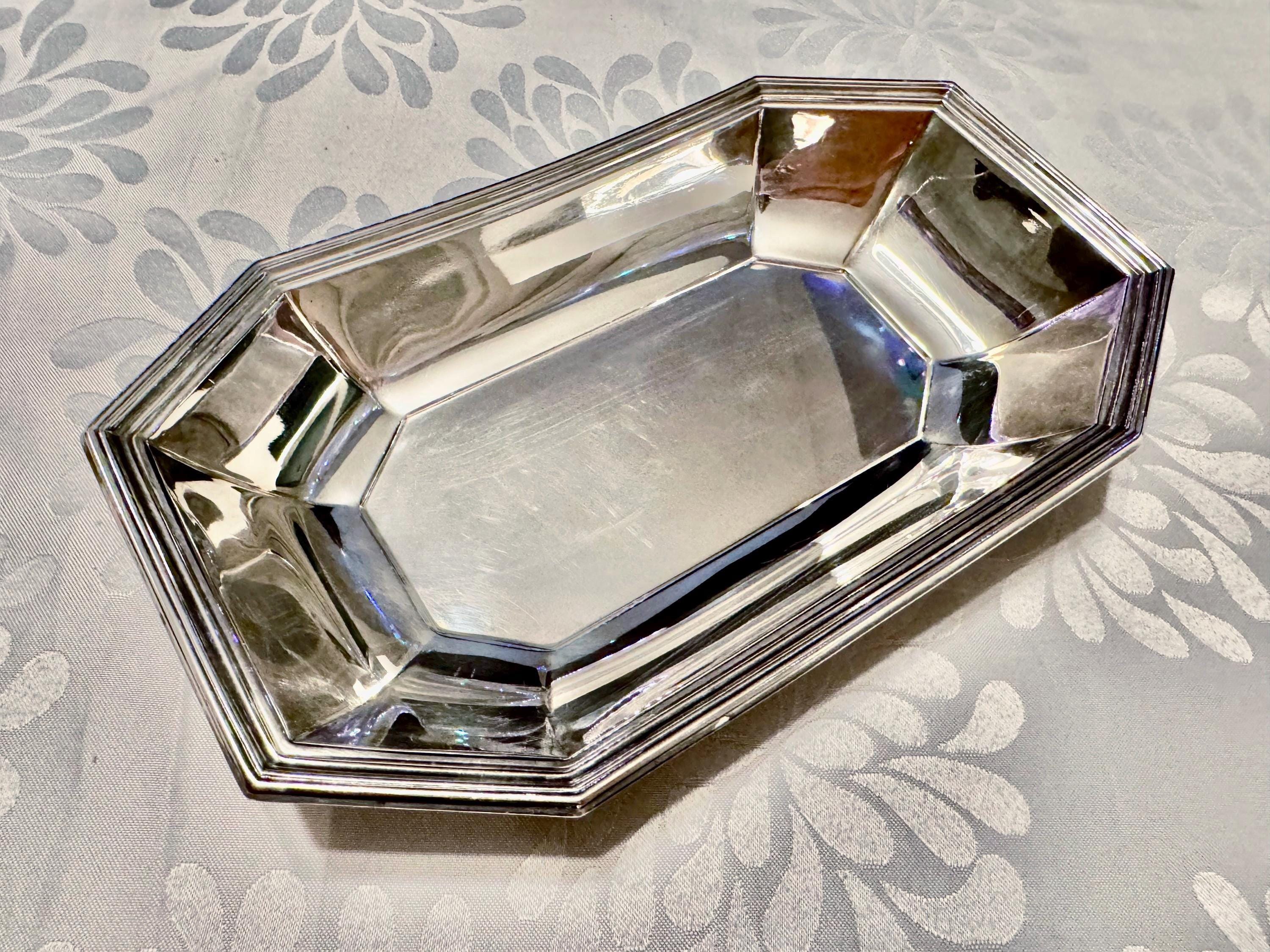 Vintage Silver Plated Oval Trays: Sheffield or Marlboro Plate, Made in England/Canada