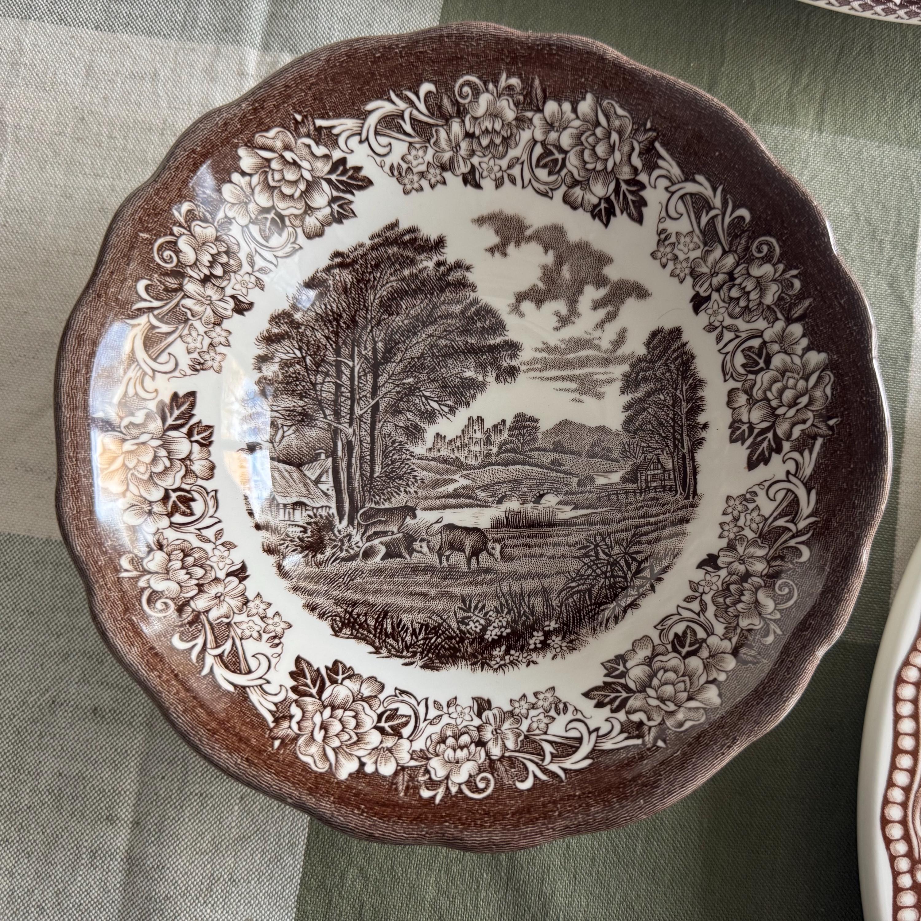 Exquisite Vintage English Animal Collection Plates – Wall Gallery Set of 7