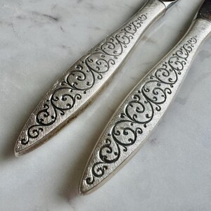 Wallace “Spanish Lace” Sterling Handle Knife – 1964 – Elegant Hollow Knife 画像 5