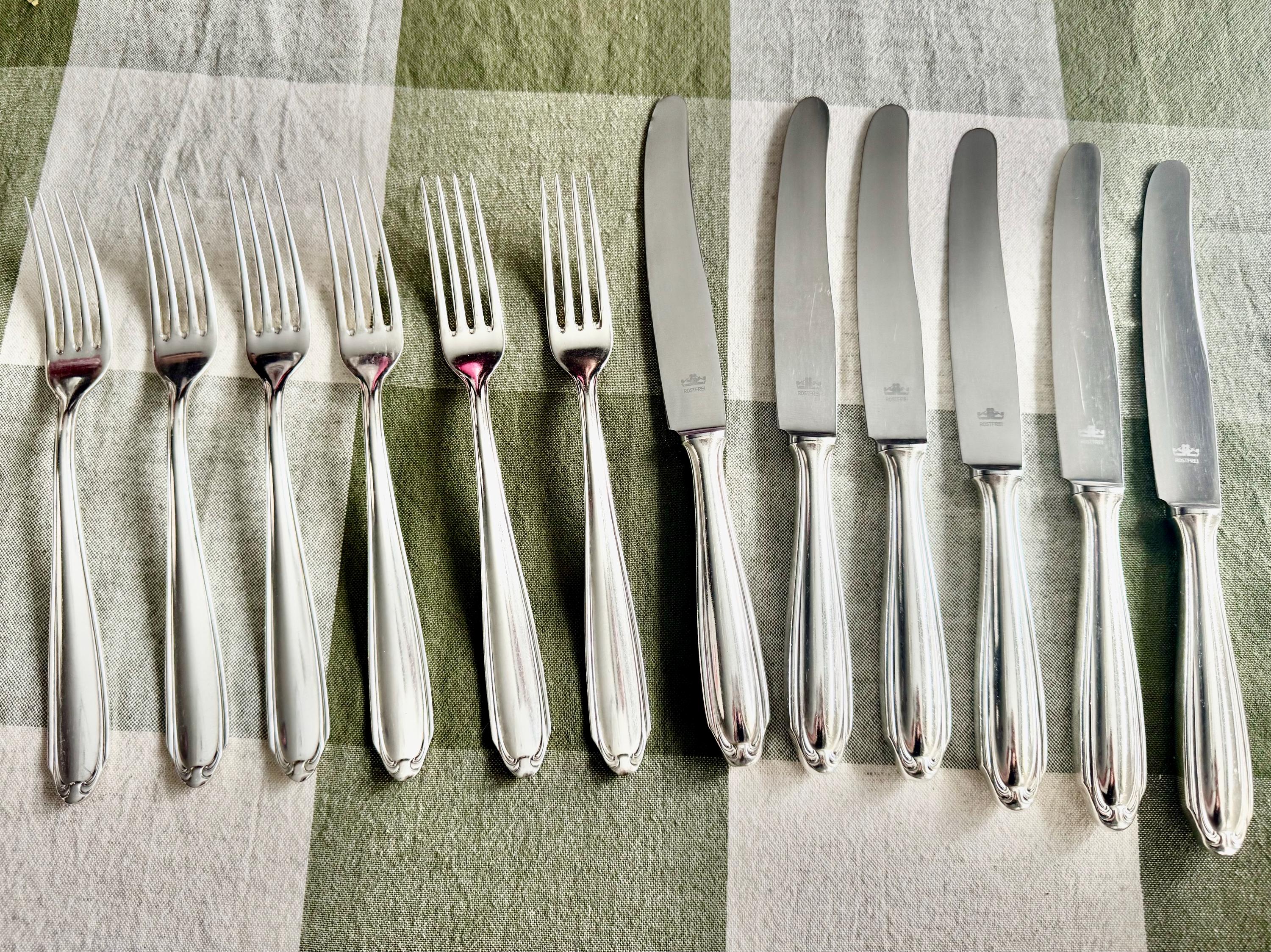 Vintage German Silverplate Flatware Set for 6 – Pierre Alain Box