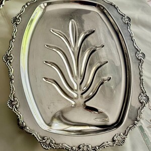Elegant Vintage Silverplate Meat Trays – Footed – Ornate & Functional – Sold Individually bild 8
