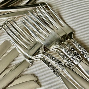 Vintage South Seas Community Silverplate Flatware Set (47 items) – Full Set for 6 Persons (Mid-Century) bild 20