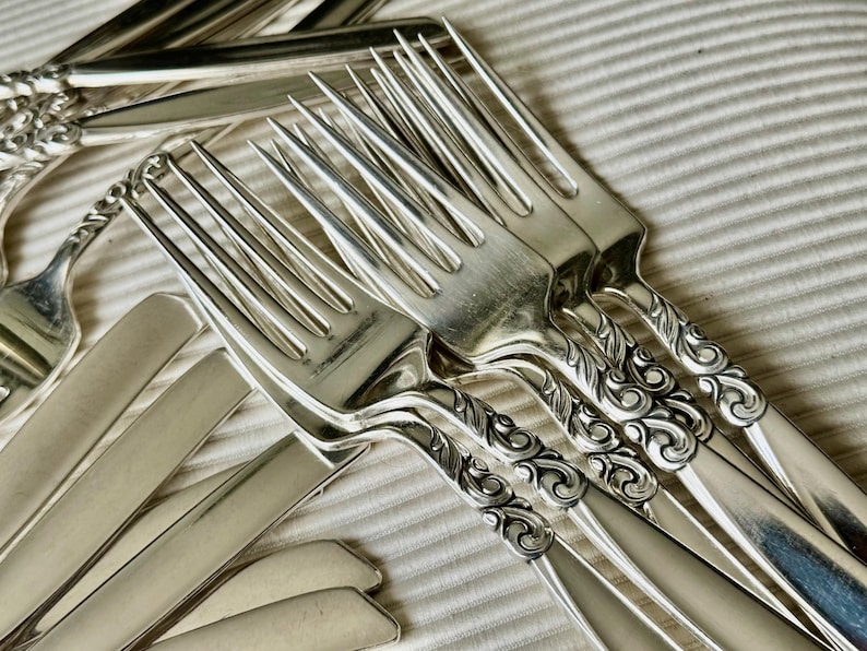 Vintage South Seas Community Silverplate Flatware Set (47 items) – Full Set for 6 Persons (Mid-Century) bild 20