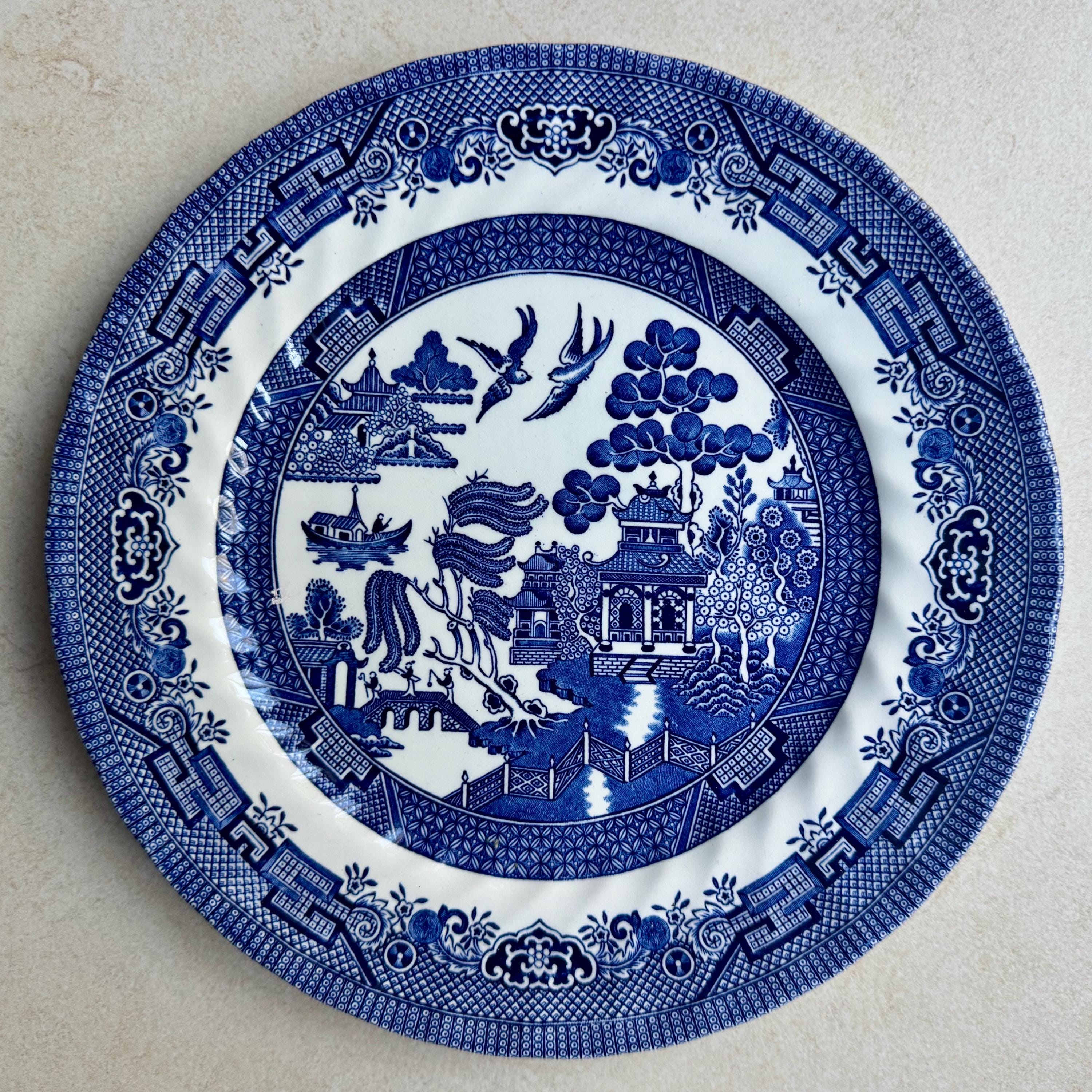 Vintage Blue & Green Plate Wall Gallery — Curated Collection