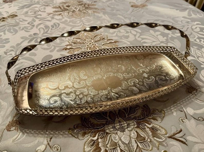 Vintage Mayell Silver Plated Baskets – EP Steel – Made in England 画像 15