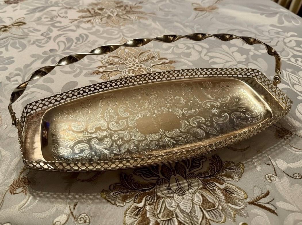 Vintage Mayell Silver Plated Baskets – EP Steel – Made in England