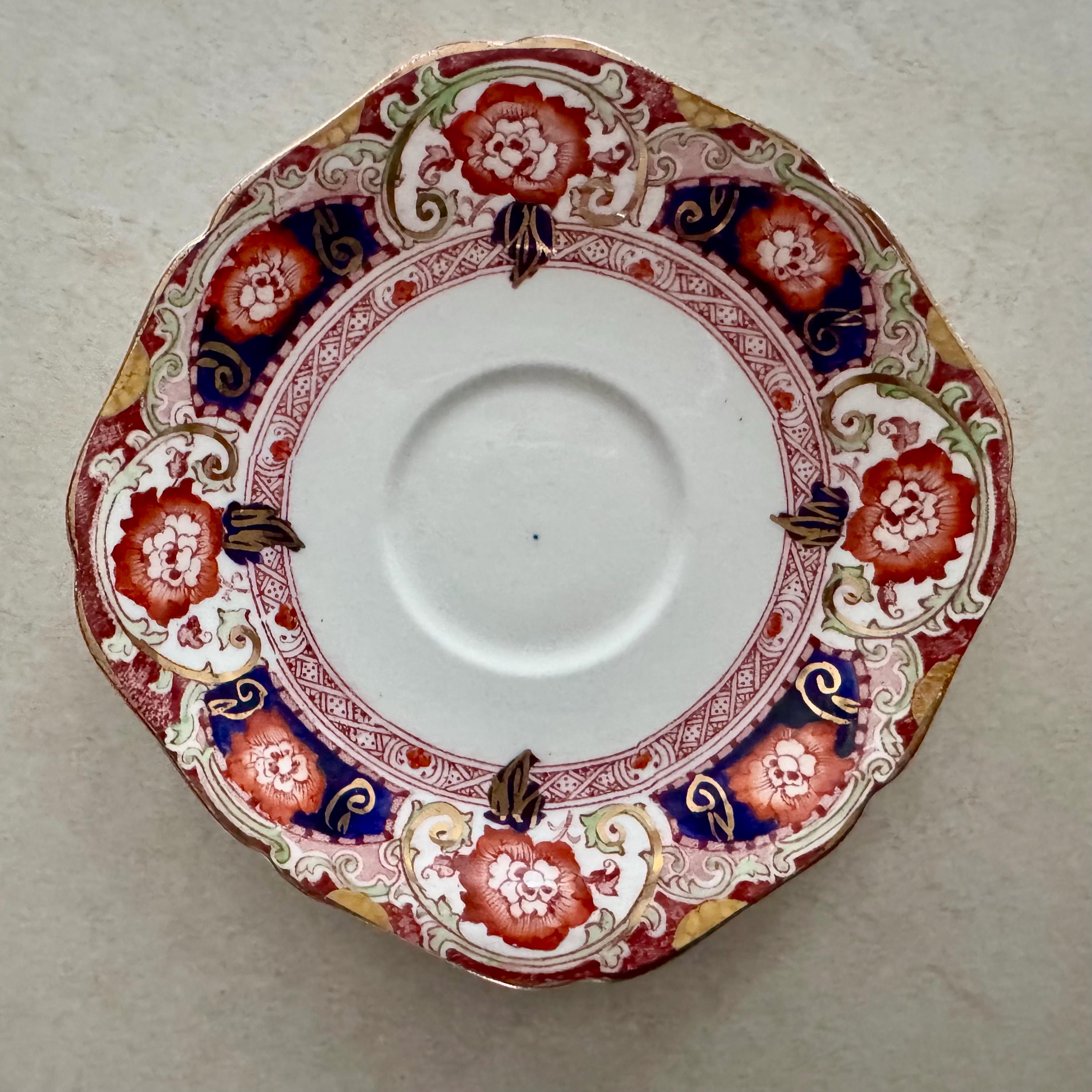Vintage Imari Style Wall Plate Gallery – 7 Piece Mixed Porcelain Collection