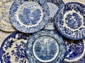 New Vintage-Inspired Blue & White Dinner Plates - Mix Match Your Favorites - All Made in England