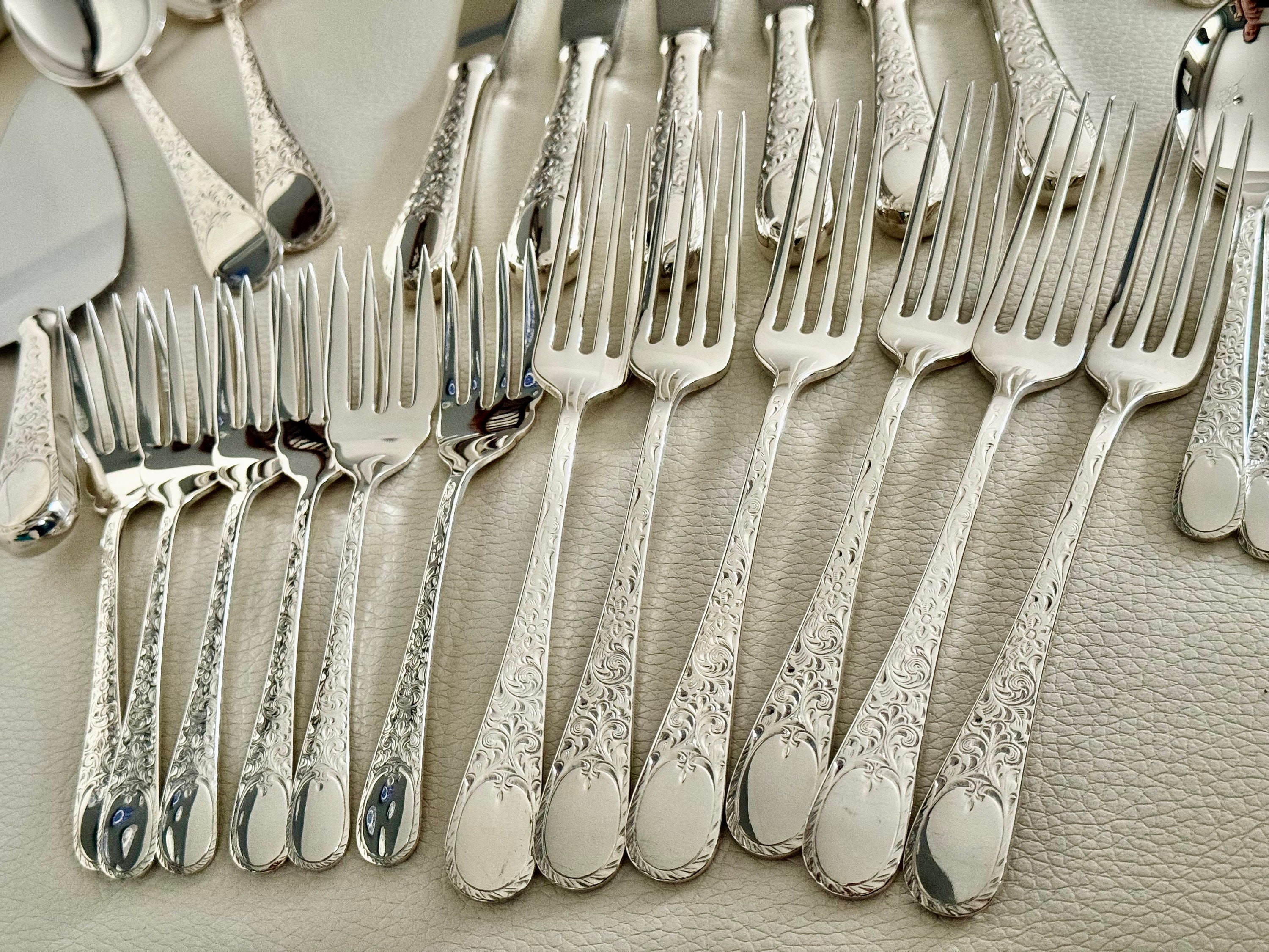 Vintage Birks Regency — Silver Plated — Carillon — Luncheon Set for Two Persons 8pcs