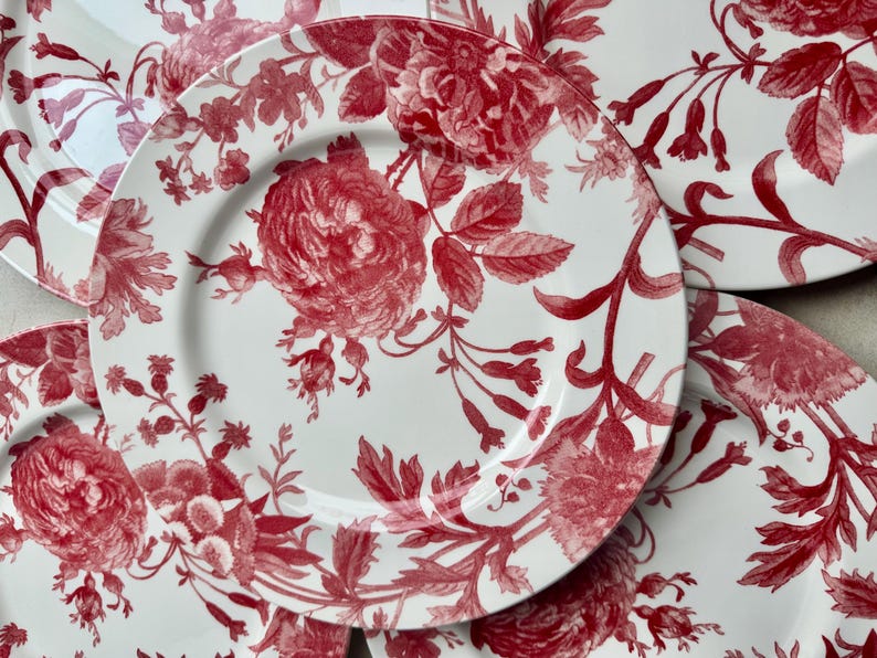 New Vintage Style Transferware - Dinner Plates 11” - Royal Stafford England bild 10
