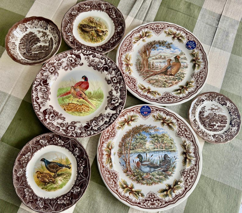 Exquisite Vintage English Animal Collection Plates – Wall Gallery Set of 7 image 10