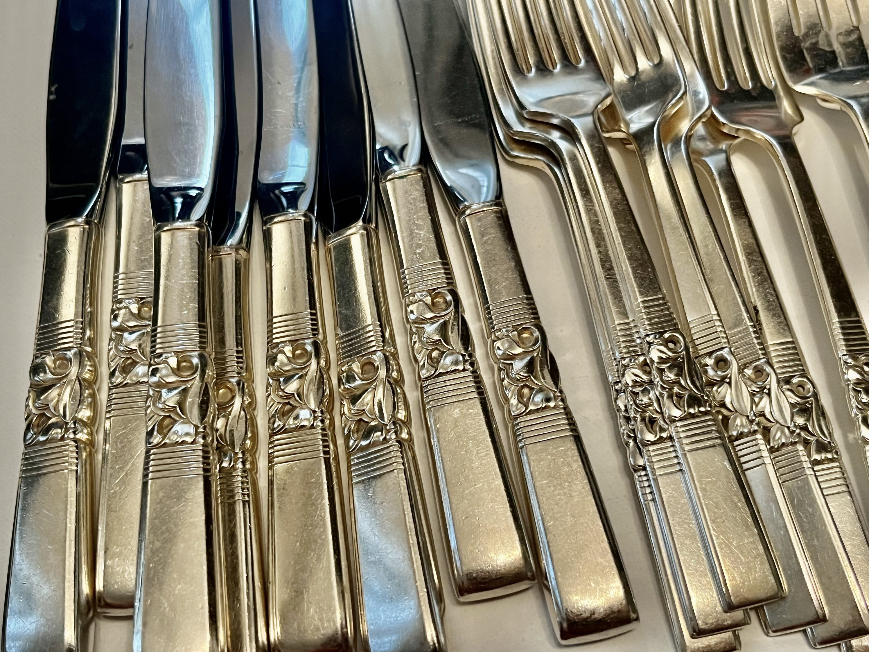Vintage 1948 Morning Star Silverware Set – Art Deco Community Oneida for 8 (48pcs)