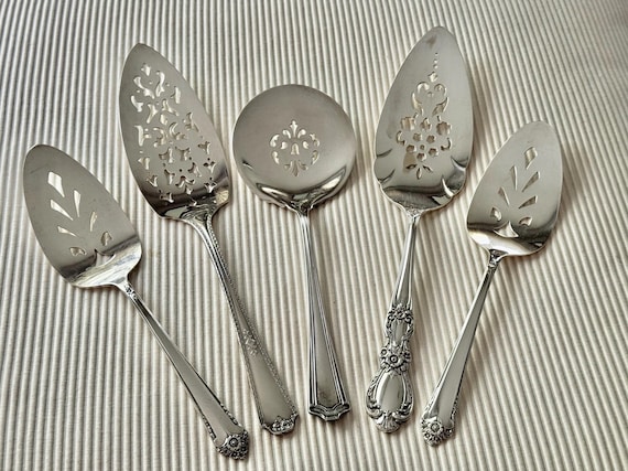 Vintage Perforated Silver Plated Cake Pie Servers - Sold Individually - Pick your favorite