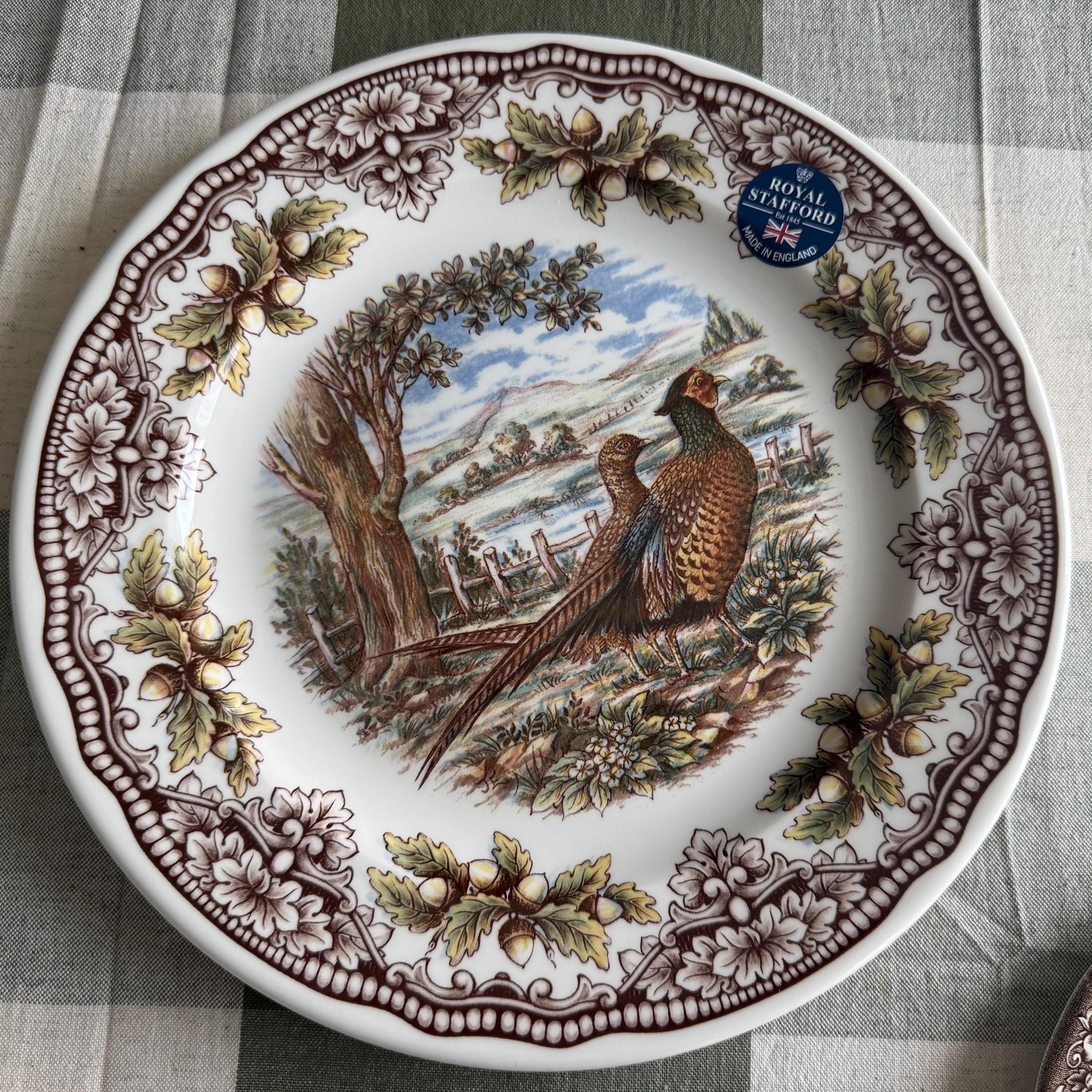 Exquisite Vintage English Animal Collection Plates – Wall Gallery Set of 7