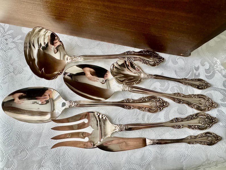 Artistry Vintage 1960+ Complete Silverplate Set for 8 Persons (46 items) — Optional Chest image 13