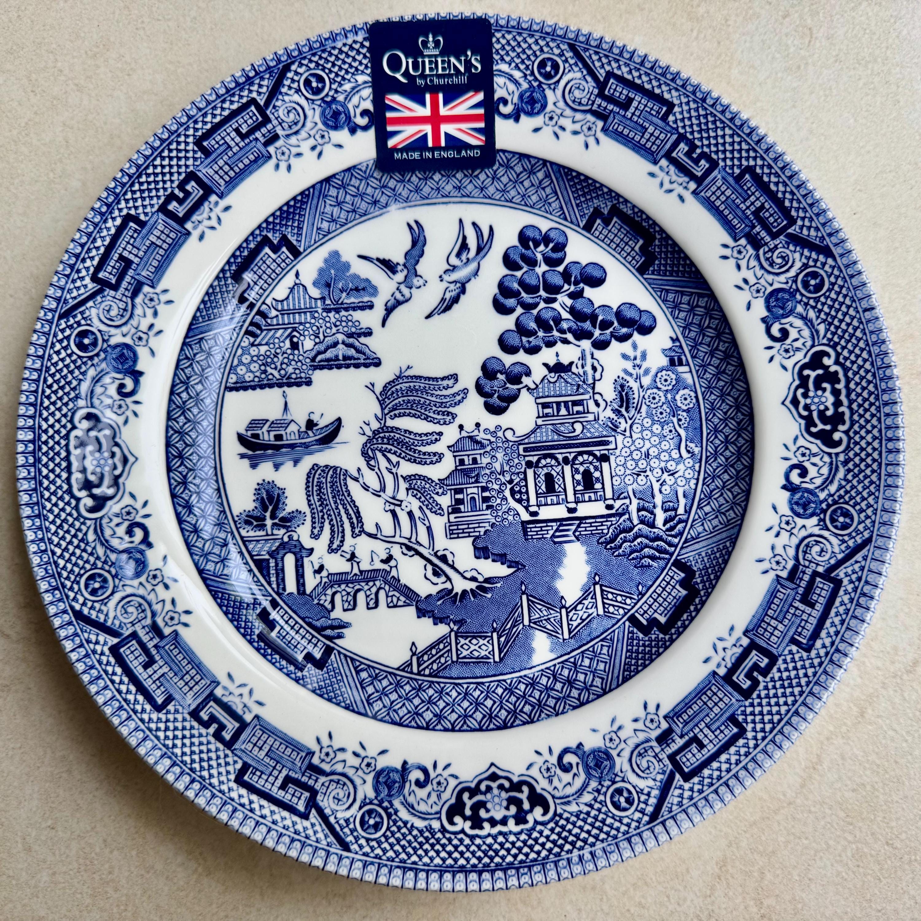 Blue & White Vintage Inspired Salad Plates | Gallery Wall Decor England | Sold Individually