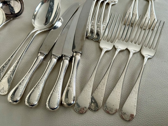 Vintage Birks Regency - Silver Plated - Queen Mary - Complete Set for 6 or 12 Persons