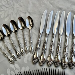 Vintage Oneida Huntington USA (Stainless 1977-1991) Flatware Set – Complete Set for 6 (36 items) Bild 10