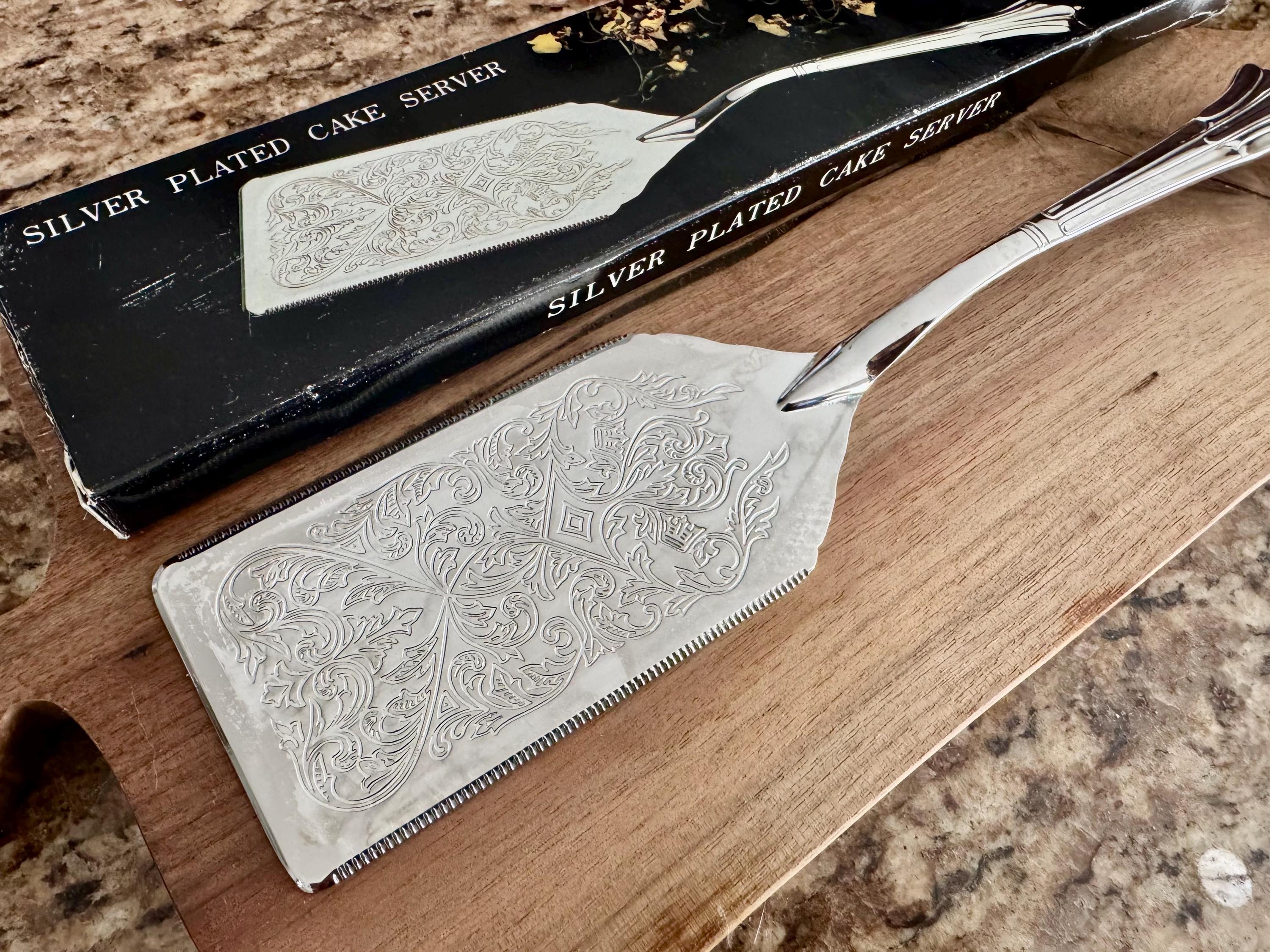 Vintage Silver Plated Triangular/Rectangular Wedding Cake Pie Servers - Sold Individually - Pick your favorite