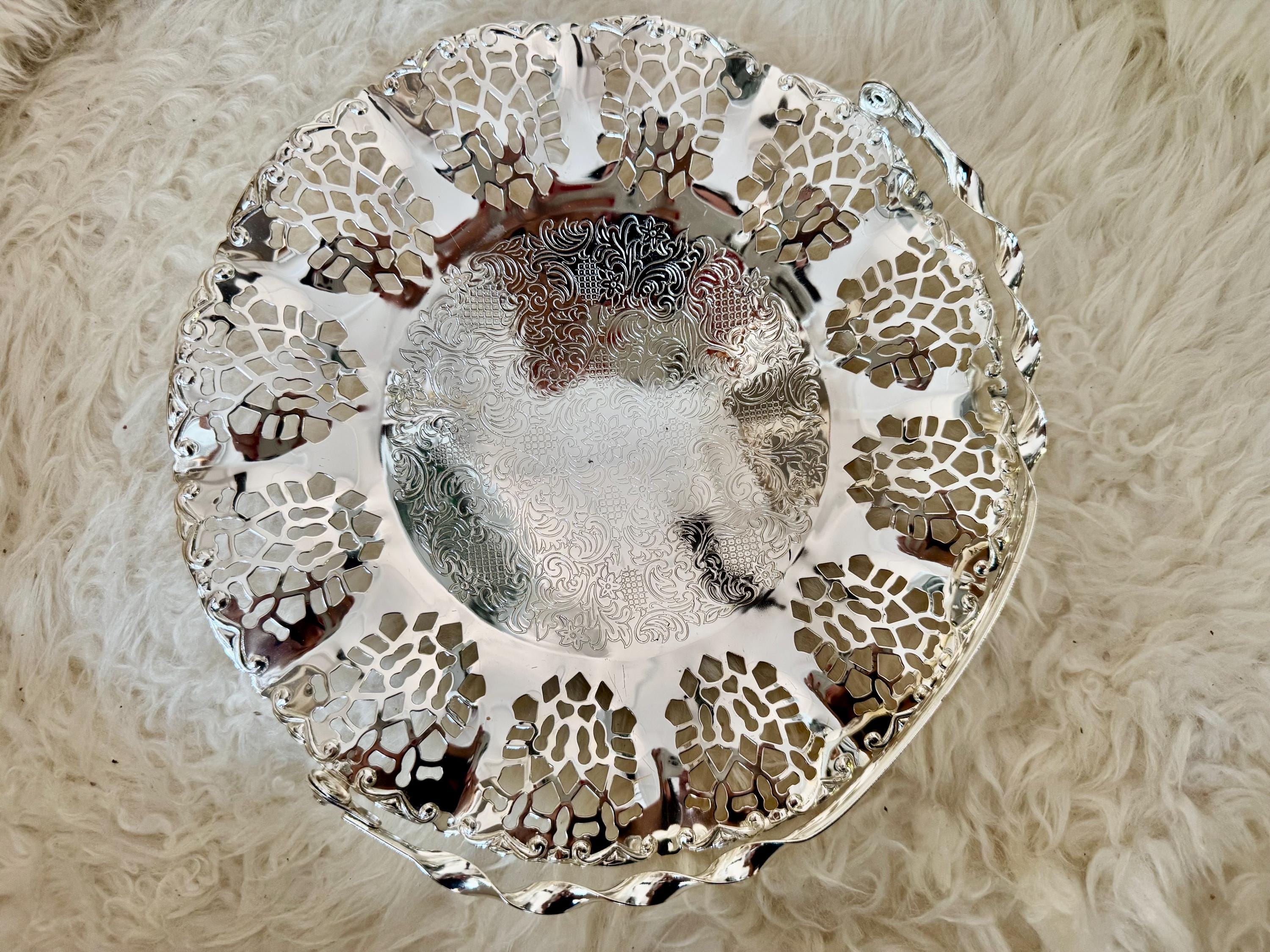 Vintage Mayell Silver Plated Baskets – EP Steel – Made in England