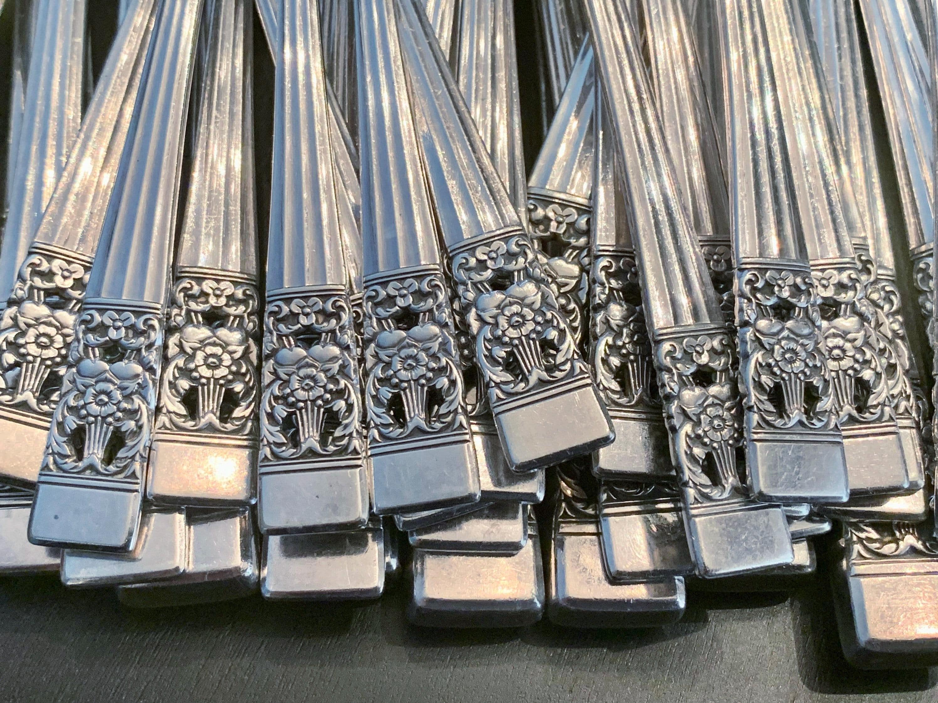 Vintage “Coronation” Community Silver Plated Silverware - Complete Set for 8 Persons - 54 items