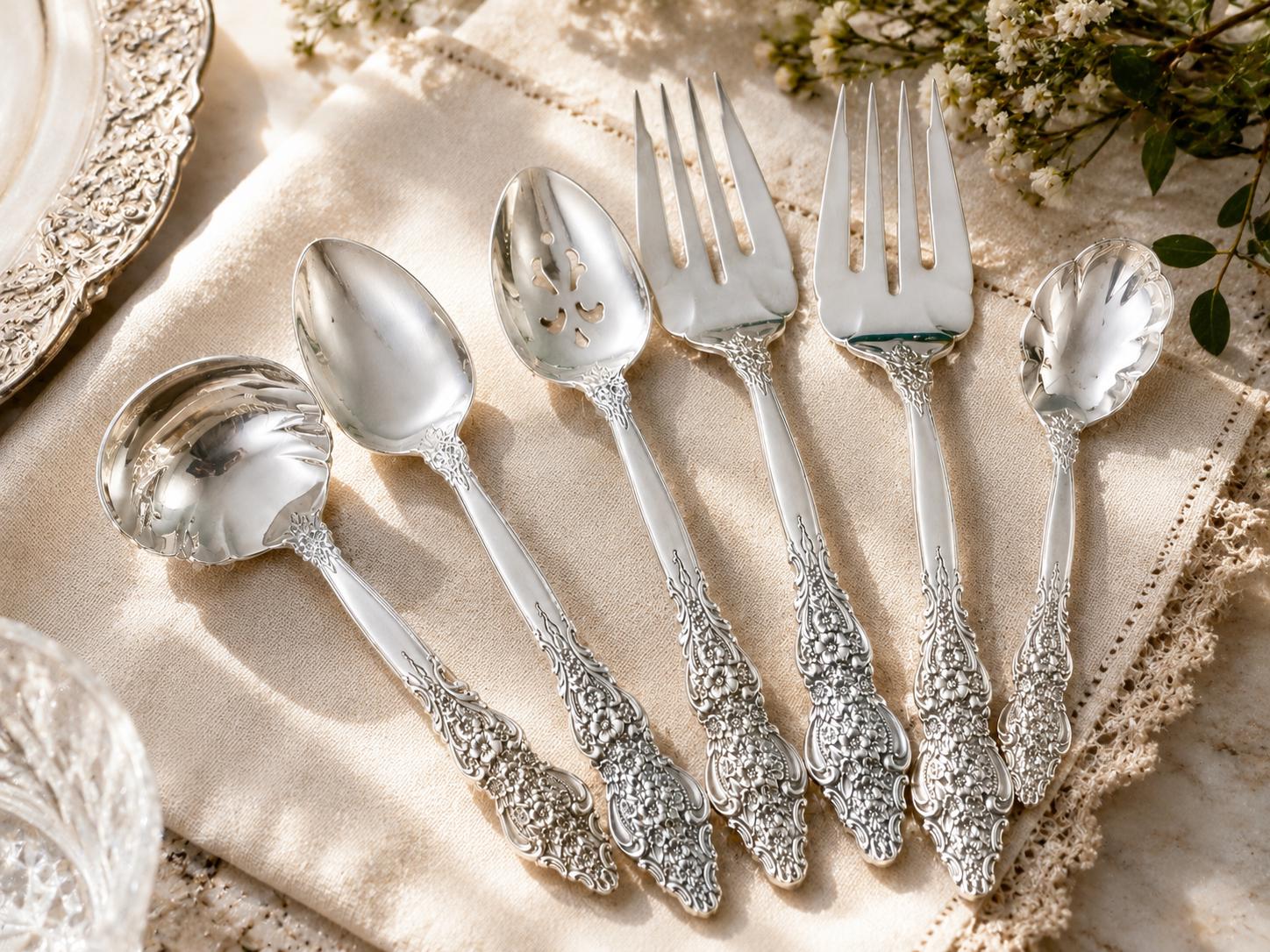 Vintage 1847 Rogers Bros Silver Renaissance Silverplate Flatware