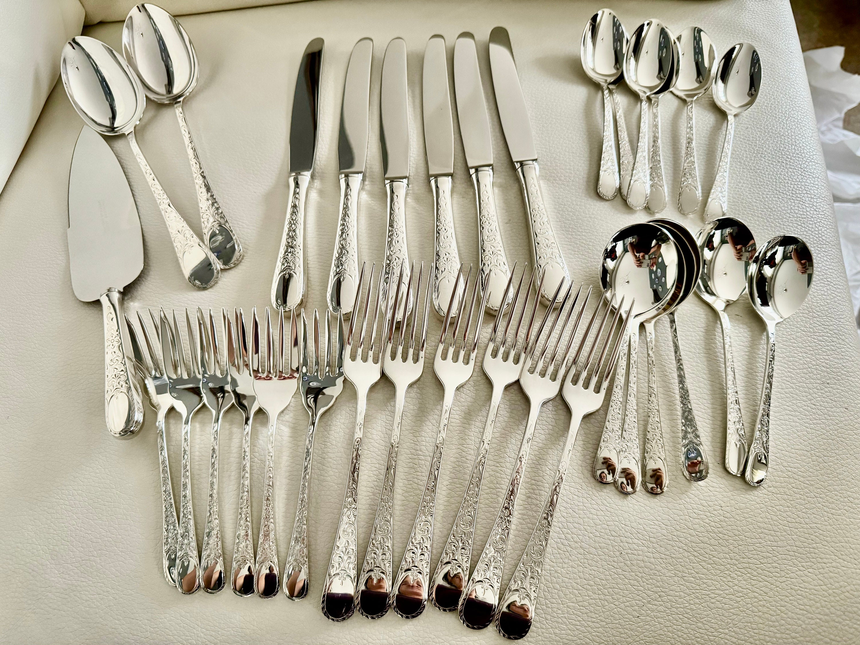 Vintage Birks Regency — Silver Plated — Carillon — Luncheon Set for Two Persons 8pcs