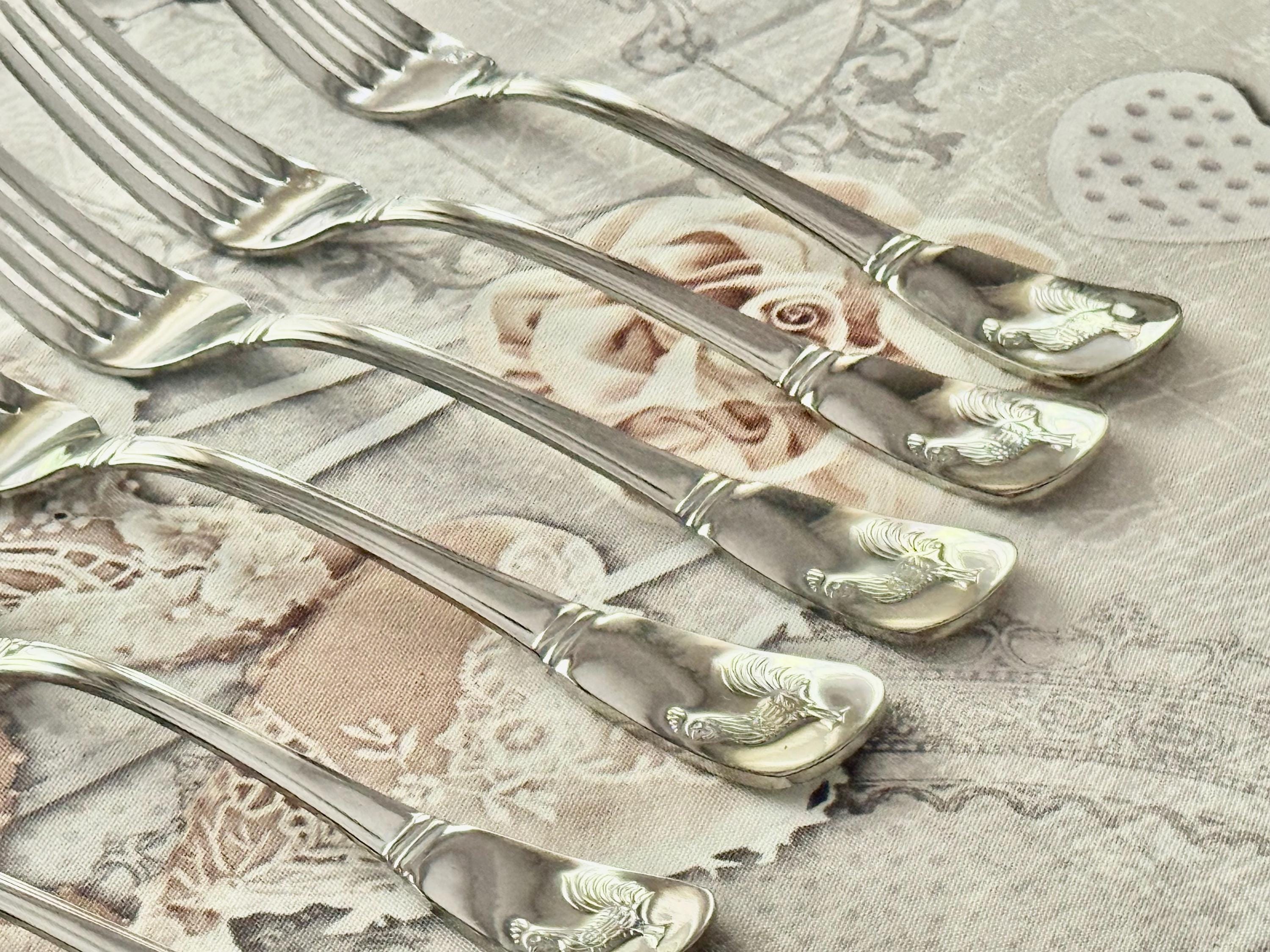 Cuisinart Elite Rooster Flatware Set for 4 – 16 Pieces – Stainless Steel