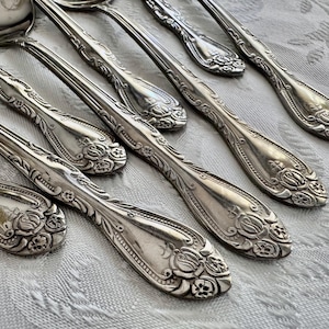 Vintage Stainless Steel Flatware Set – 8 Person Place Settings (48 Items) – INOX Japan or Indonesia
