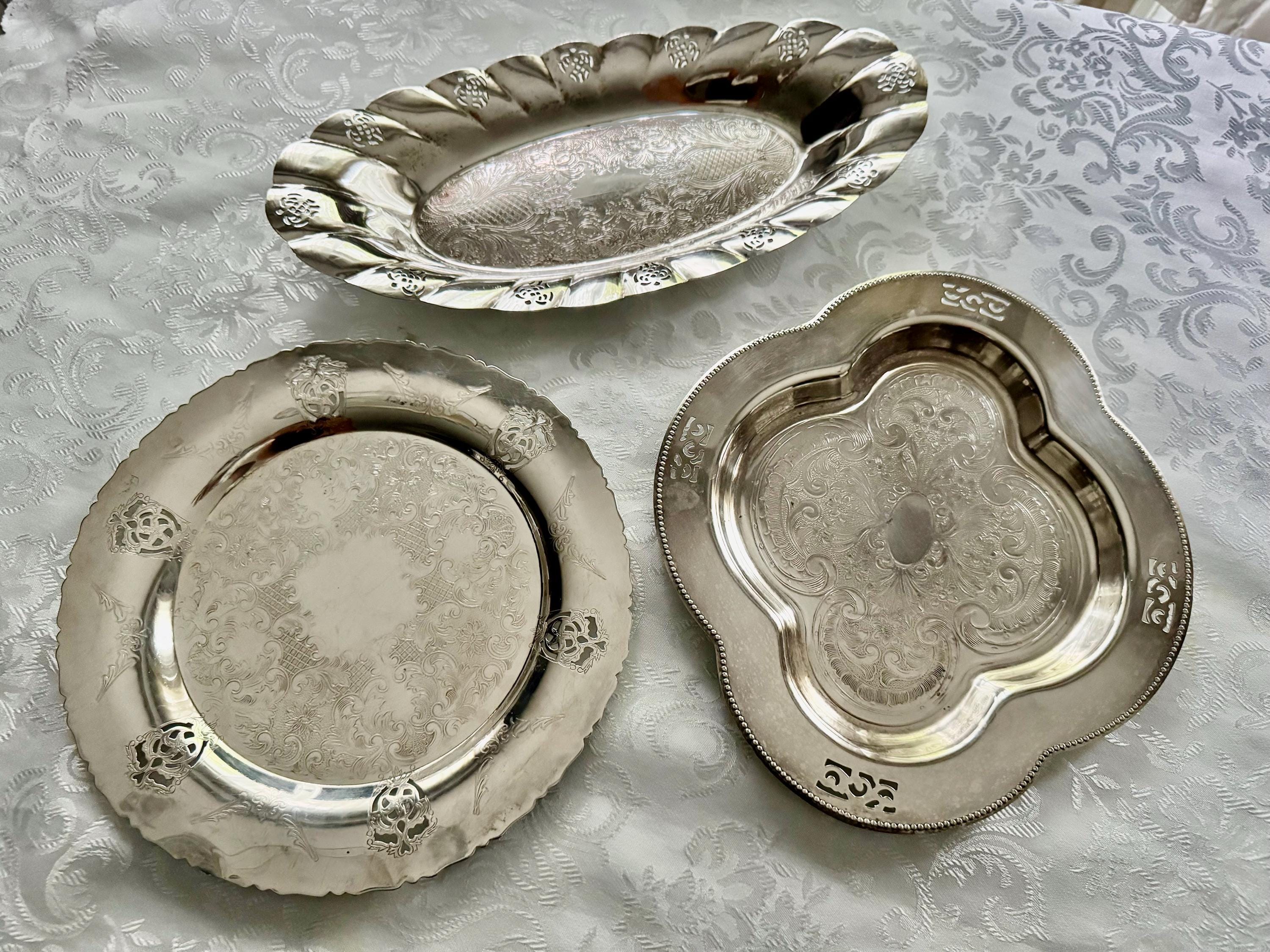 Vintage Canadian Silverplated Perforated Trays – Variety of Designs – Made in Canada – Sold Individually