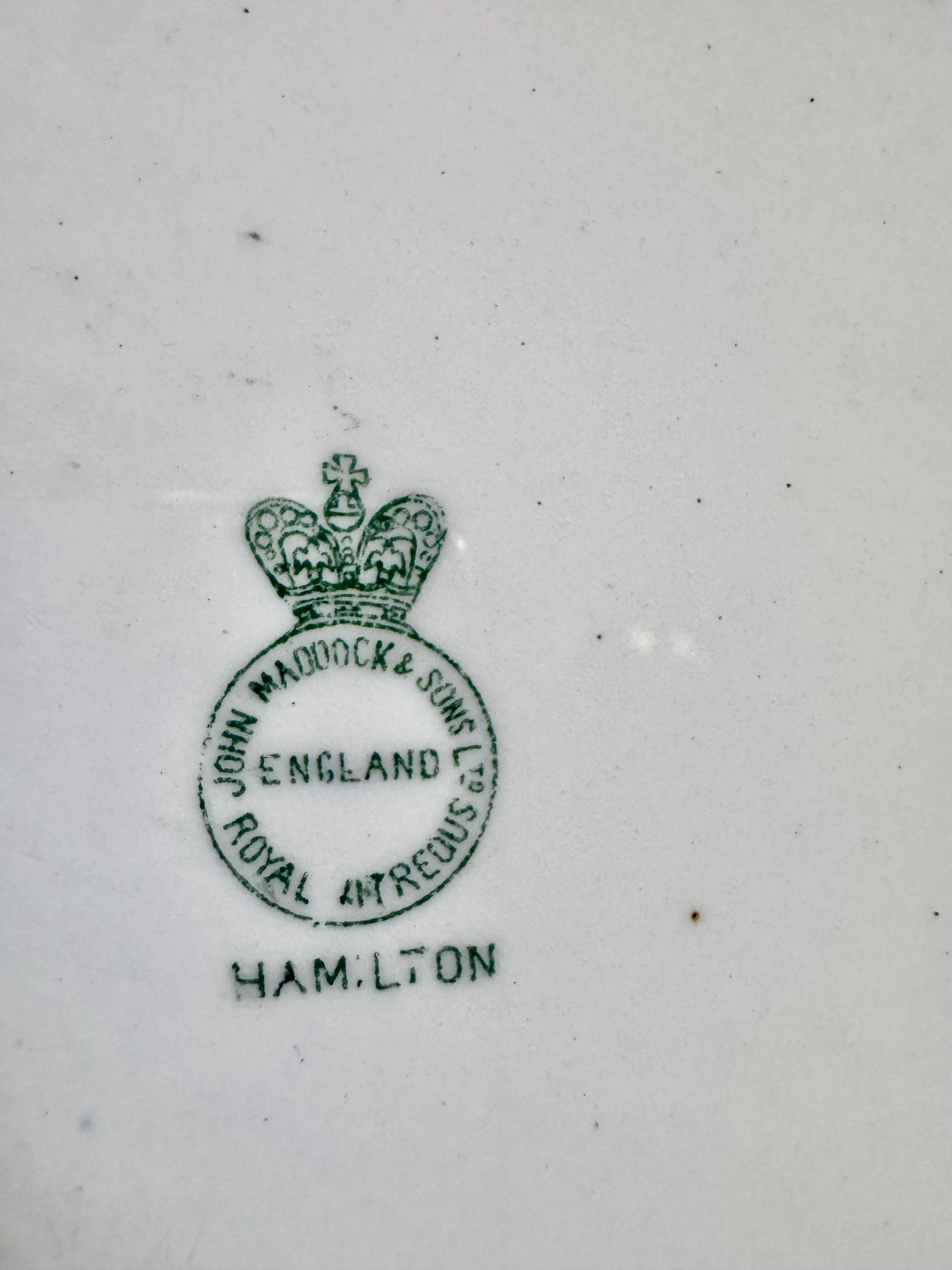 Antique Green or Teal Transferware Platters | English Serving Platters | Sold Individually