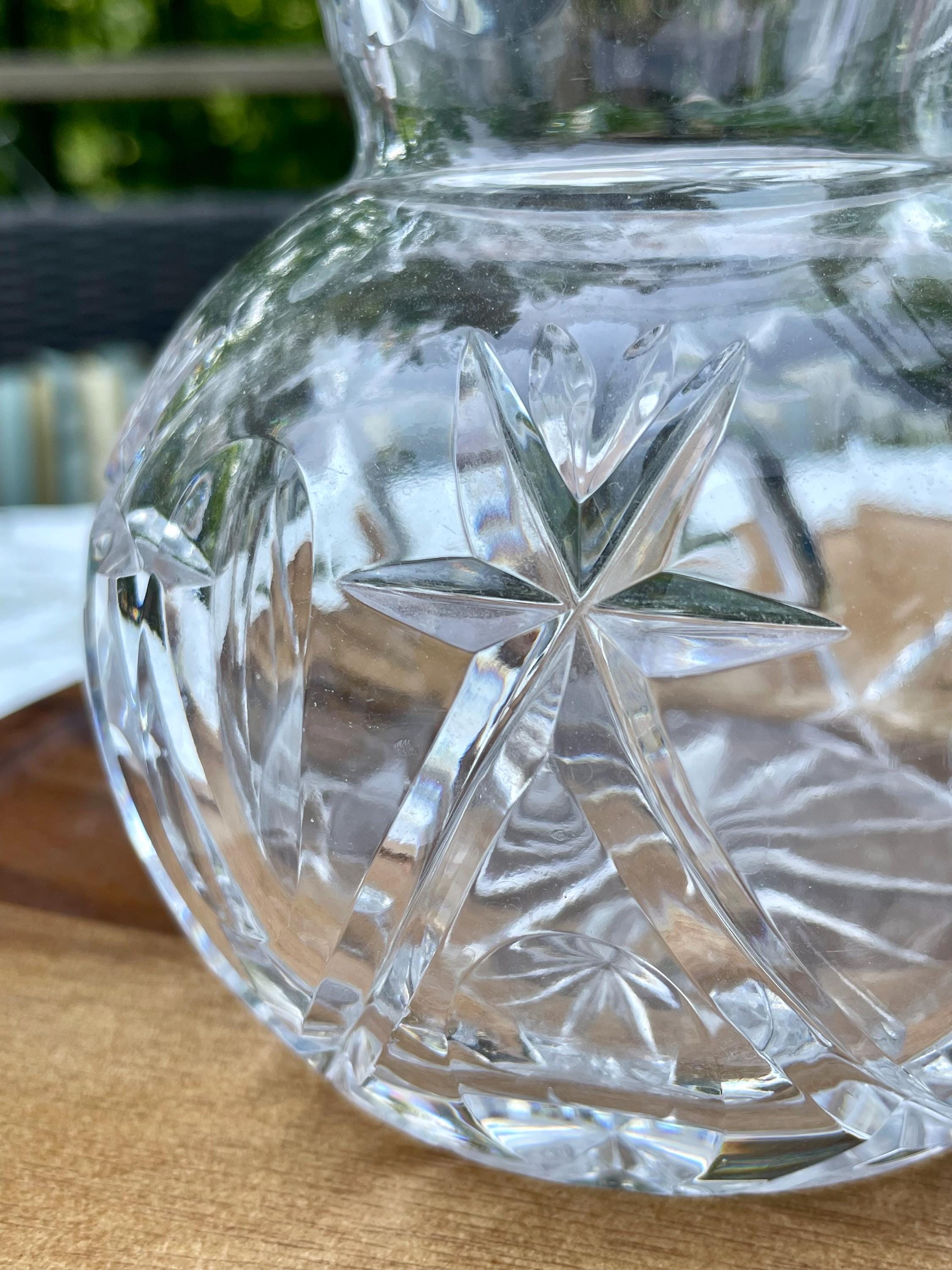 Vintage Heavy Crystal Glass Pitchers – Choose Your Size & Style