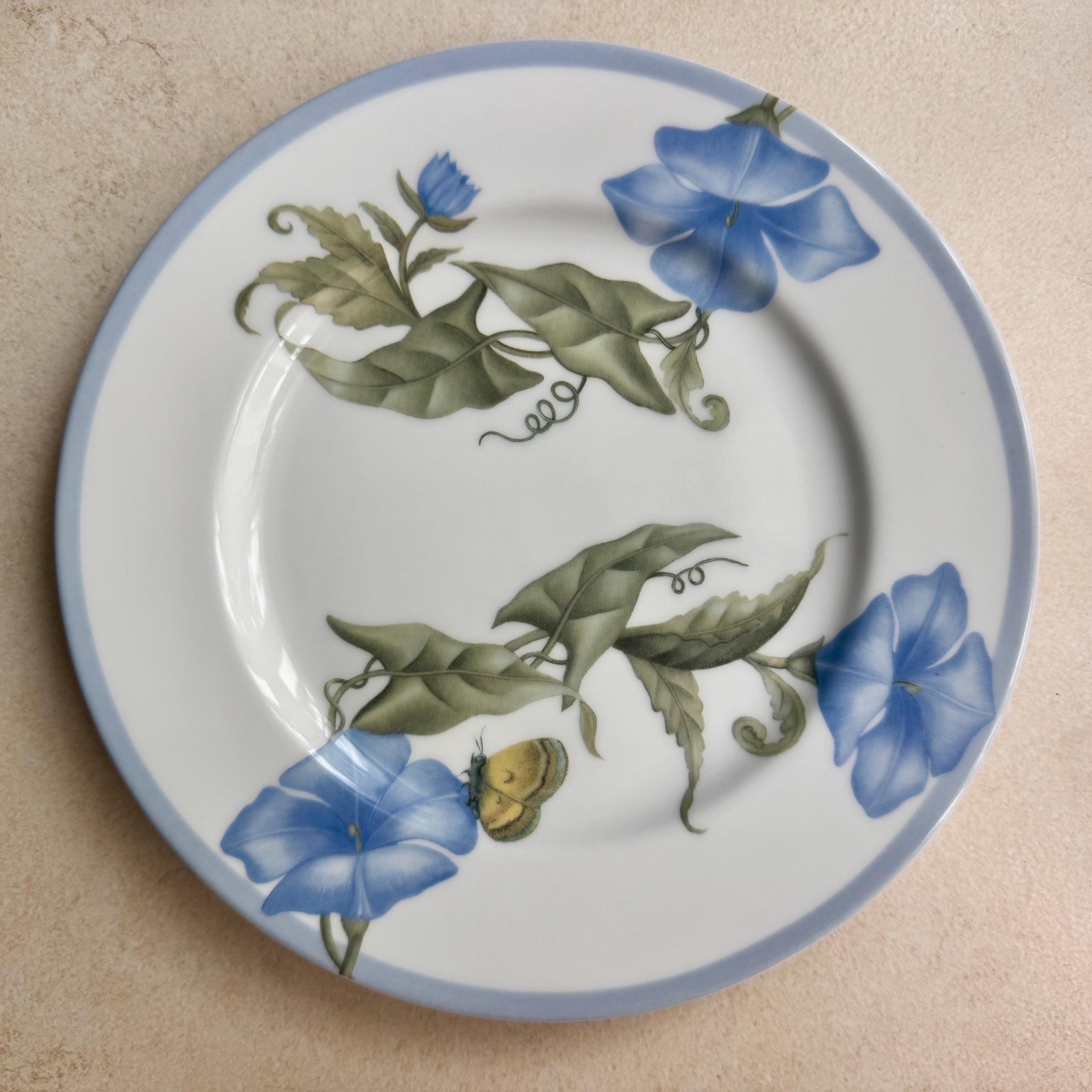 Vintage Blue & White Botanical Wall Plate Gallery — 7 Piece Curated Collection