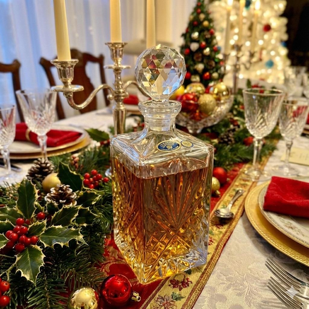 Vintage Crystal Decanters — Two Elegant Styles Available