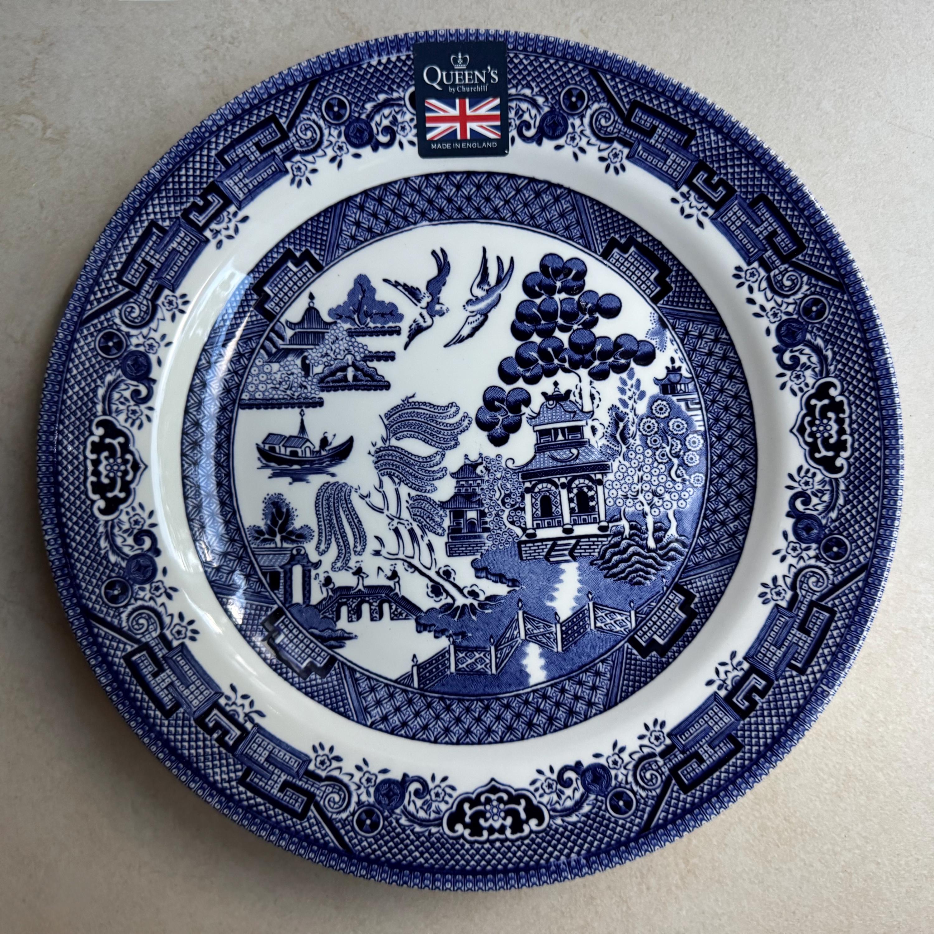 Curated 9-Piece Dinner & Salad Plate Set with Green Cabbage Bowl – Wall Gallery or Dining Set